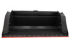 84" Wide Skid Steer High Dump Bucket Attachment With Bolt on Edge