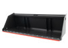 84" Wide Skid Steer Snow & Litter Bucket With Bolt on Edge