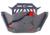 84" Wide Skid Steer Brush Cutter Attachment (Hoplite Series) Piston Pump Flow (17-27 gpm) (Case Drain)