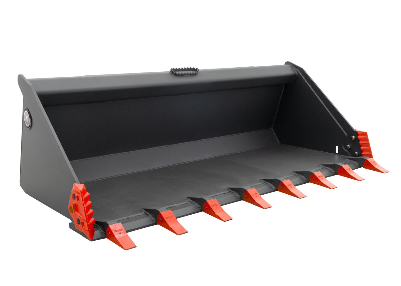 78" Wide Skid Steer Track Duty Bucket With Teeth