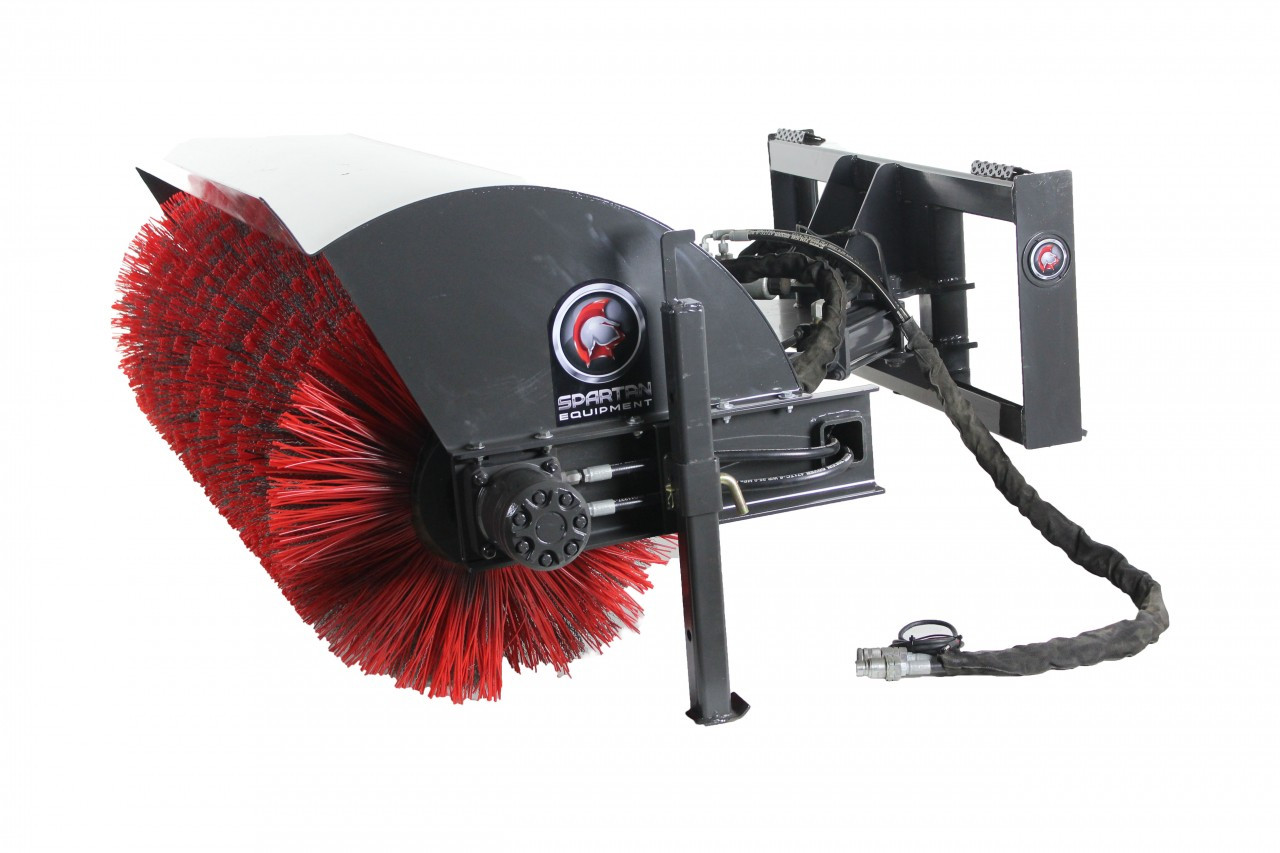 60" Hydraulic Angle Broom Attachment Skid Steer Brooms Attachment