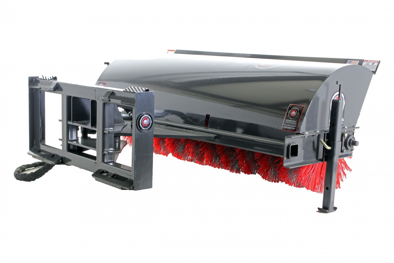 60" Hydraulic Angle Broom Attachment Skid Steer Brooms Attachment Distributors