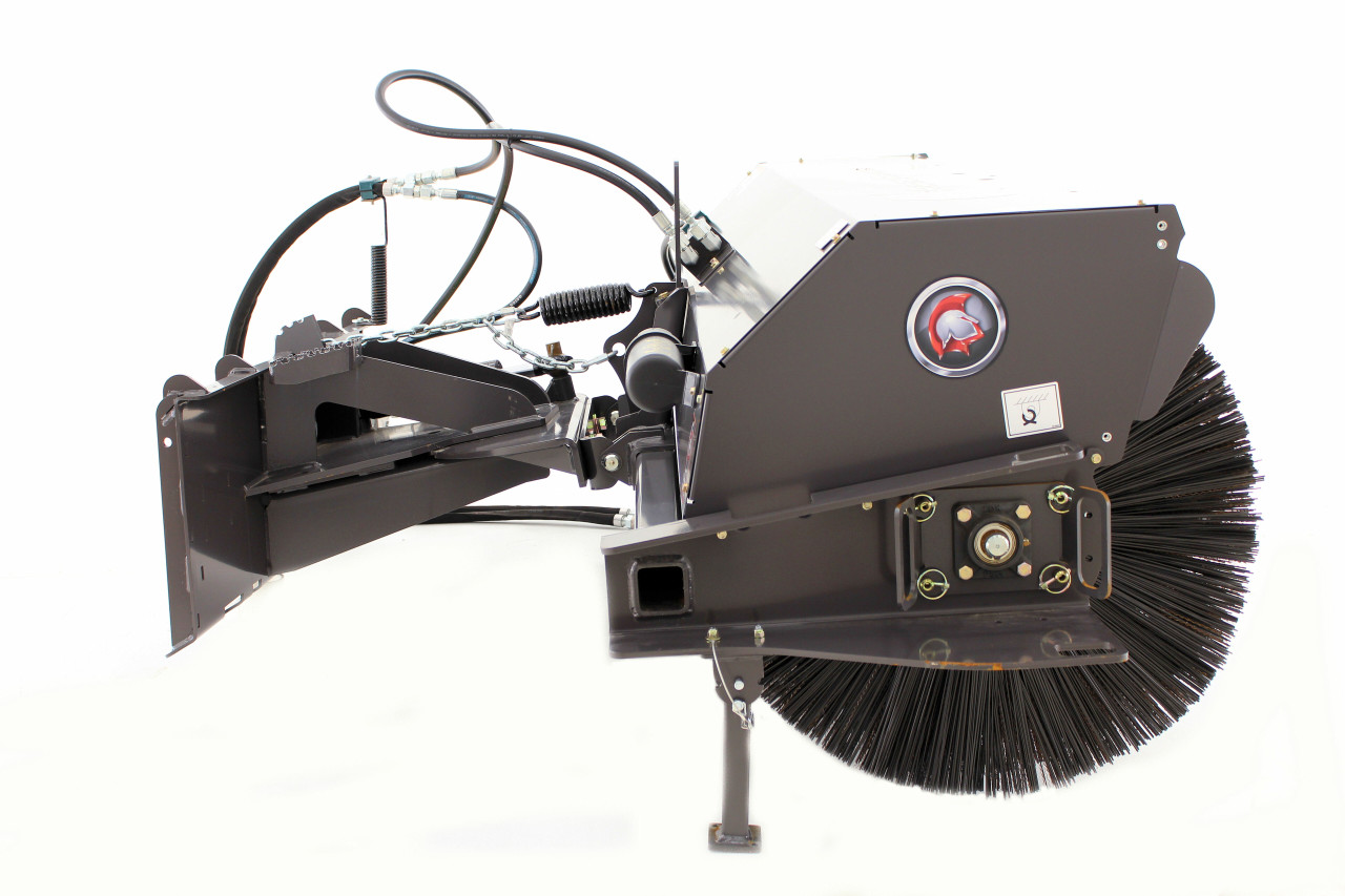 Skid Steer Hydraulic Angle Broom 96" Wide Industrial Angle Broom