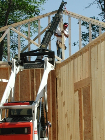 Skid Steer Truss Boom Attachment Model T200 Fully Hydraulic Spartan