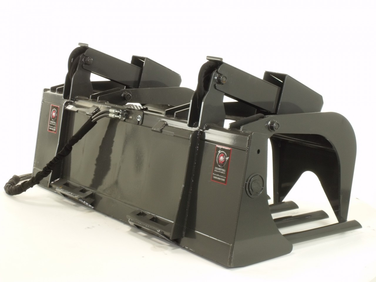 Skid Steer Tine Grapple Bucket Attachment 84" Wide Spartan Equipment