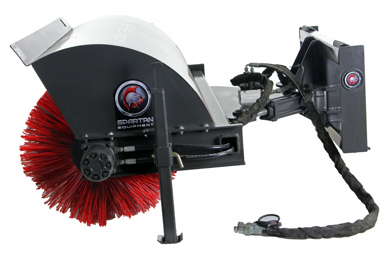 72" Hydraulic Angle Broom Attachment Skid Steer Brooms Attachment Distributors