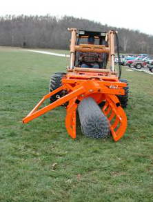 Skid Steer Fence Installer 24" Diameter for Chain Link Fence Spartan