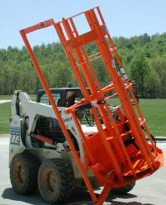 Skid Steer Fence Installer 24" Diameter for Chain Link Fence Spartan