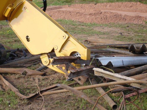 Skid Steer Demolition Shear With Shear Jaw Skid Steer Attachments