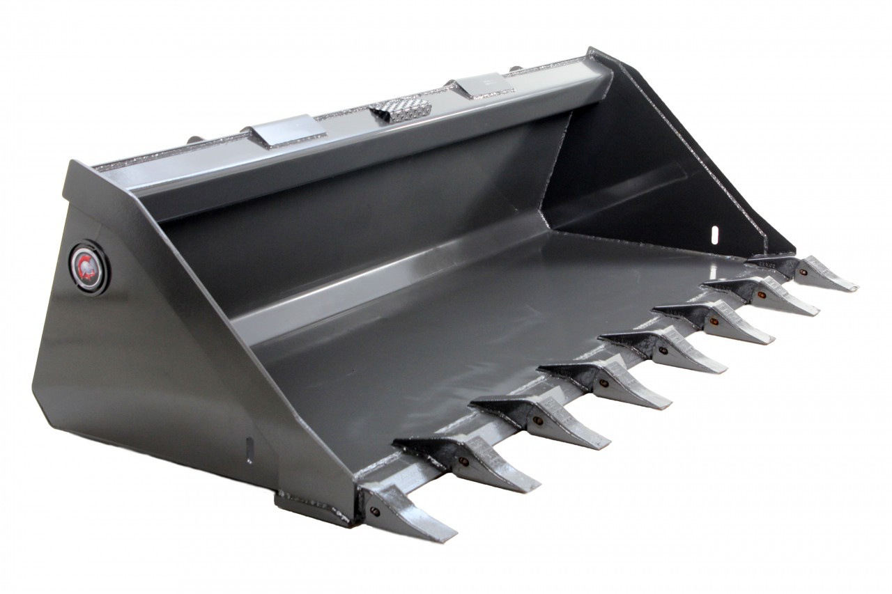 Skid Steer Bucket 60" Low Profile Bucket with Teeth Spartan Equipment