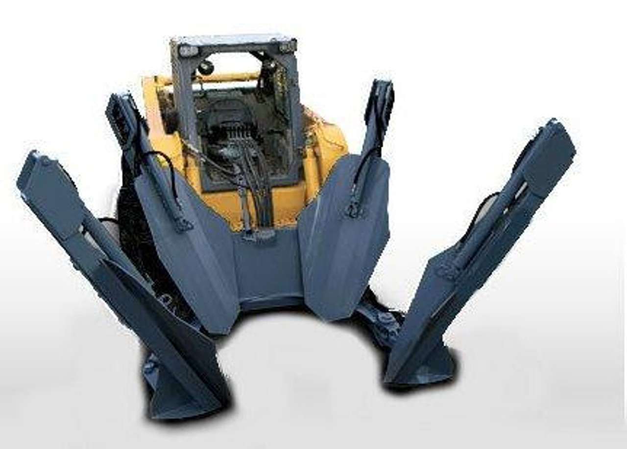 Skid Steer Tree Spade Attachment & Transplanter for 40" diameter trees
