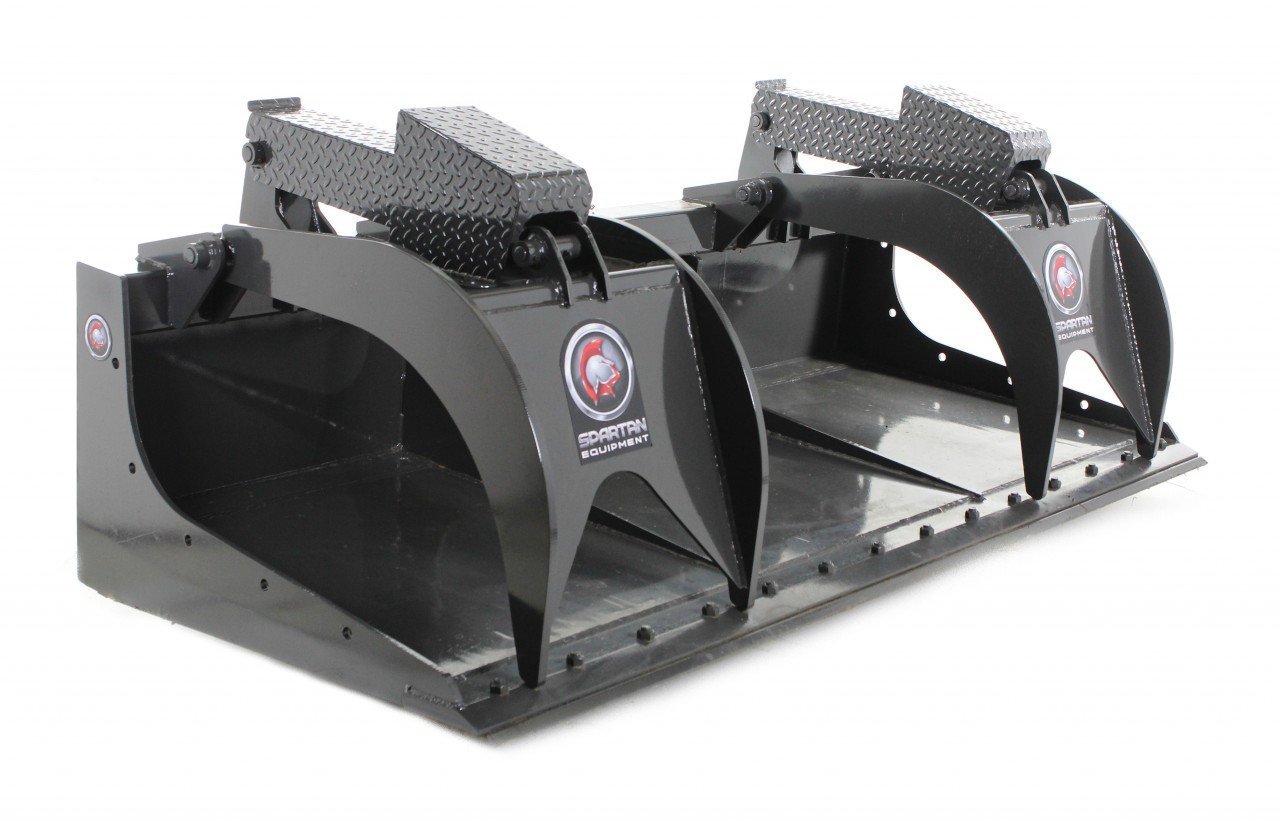 84" Wide Grapple Bucket Attachment With Bolt on Edge (Industrial Series)