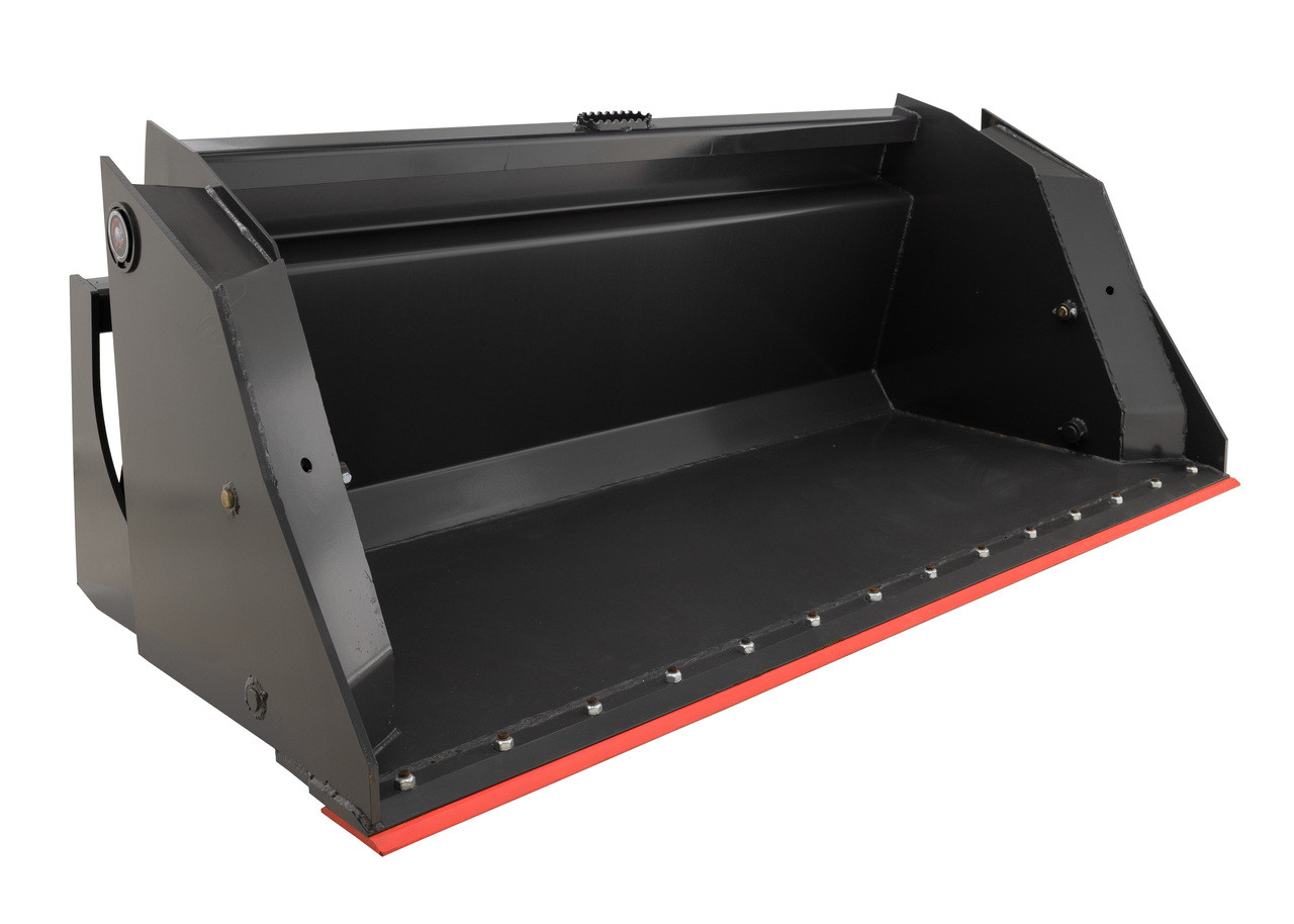 96" Wide Skid Steer High Dump Bucket Attachment With Bolt on Edge