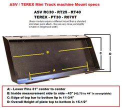 ASV / Polaris Universal Mini Weld On Adapter