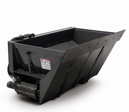 72" Wide Skid Steer Side Discharge Bucket for Saw Dust | Mulch | Silage 72" Wide Skid Steer Side Discharge Bucket for Saw Dust | Mulch | Silage