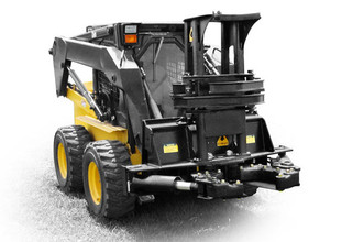 Skid Steer Tree Shear Attachment That Cuts Up To 14" Dia Trees  With Fixed Base and Double Arm Grapples Skid Steer Tree Shear Attachment That Cuts Up To 14" Dia Trees  With Fixed Base and Double Arm Grapples