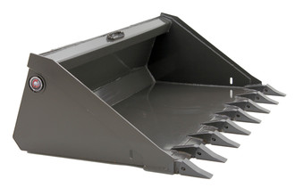 66" Wide Skid Steer Long Bottom Bucket With Teeth 66" Wide Skid Steer Long Bottom Bucket With Teeth