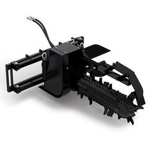 Skid Steer Trencher Model SE640 18-26 GPM Cup Tooth Every Station Skid Steer Trencher Model SE640 18-26 GPM Cup Tooth Every Station