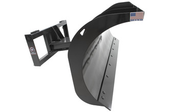 108" Wide Skid Steer Manual Angle Snow Blade With Curved Top (Economy Series) 108" Wide Skid Steer Manual Angle Snow Blade With Curved Top (Economy Series)