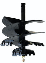 24" Dia Auger Bit HTF Style for Tree Planting | 2.56" Round Collar