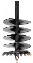 15" Dia Auger Bit HDC Style for Moderate Digging | 2" Hex Collar