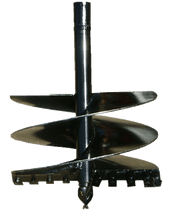 30" Dia x 3' Long Auger Bit HDF Style for Standard Digging | 2" Hex Collar