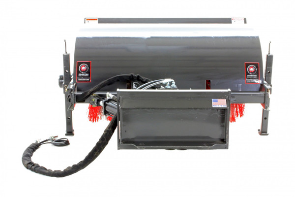 48" Wide Mini Skid Steer Manual Angle Broom With Poly/Wire Brush (Professional Series)