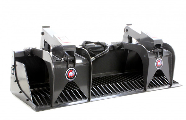 84" Wide Skid Steer Rock Grapple Bucket With Smooth Edge