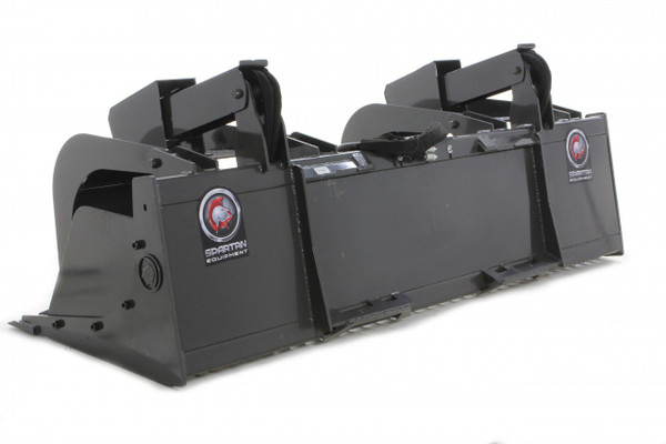 84" Wide Skid Steer Rock Grapple Bucket With Smooth Edge