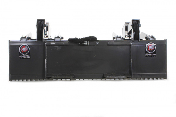 84" Wide Skid Steer Rock Grapple Bucket With Smooth Edge