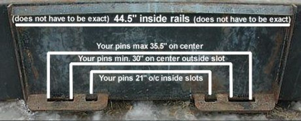 Skid Steer Loader Attachment Universal Adapter Plate 1/4"