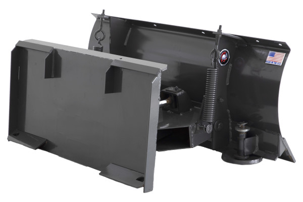 60" Wide Mini Skid Steer 4 Way Snow/Dozer Blade Hydraulic Angle Mini Universal Mount