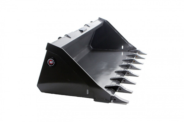 66" Wide Skid Steer Track Duty Bucket With Teeth
