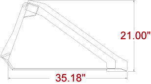 84" Wide Skid Steer Long Bottom Bucket With Teeth