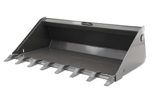 84" Wide Skid Steer Long Bottom Bucket With Teeth 84" Wide Skid Steer Long Bottom Bucket With Teeth