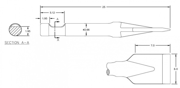 Concrete Breaker In-Line Asphalt Cutter