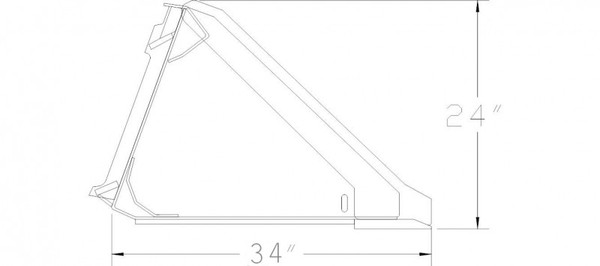 84" Wide Skid Steer Track Duty Bucket With Smooth Edge