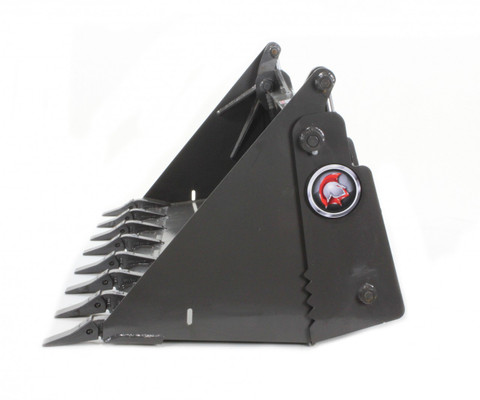 72" Wide Skid Steer 4 In 1 Combination Bucket Attachment With Teeth (Professional Series)