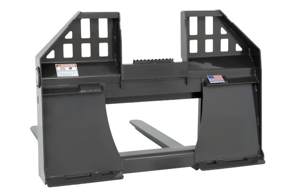 Skid Steer Pallet Fork Frame Walk Through With 48" Long Tines Class II 4000 lbs (Professional Series)
