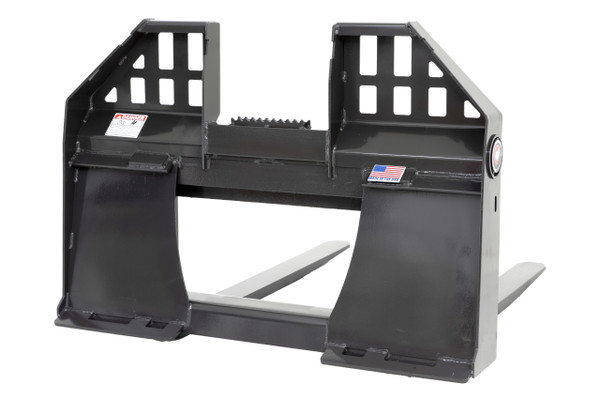 Skid Steer Pallet Fork Frame Walk Through With 48" Long Tines Class II 4000 lbs (Professional Series)
