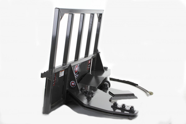 Skid Steer Tree Shear Attachment That Cuts Up To 12" Dia Trees With Fixed Base