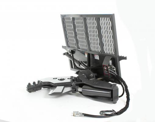 Skid Steer Tree Shear Attachment That Cuts Up To 12" Dia Trees With Hydraulic Rotation