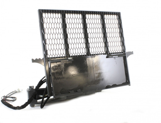 Skid Steer Tree Shear Attachment That Cuts Up To 12" Dia Trees With Hydraulic Rotation