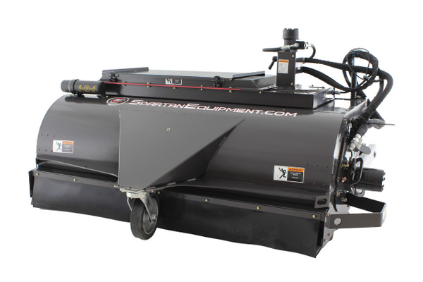 84" Wide Skid Steer Boxbroom Sweeper Attachment SEVS Series Poly|Wire Brush 15-25 gpm