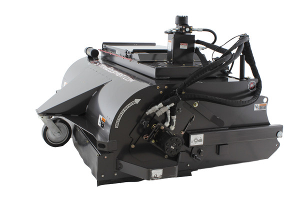 84" Wide Skid Steer Boxbroom Sweeper Attachment SEVS Series Poly|Wire Brush 15-25 gpm