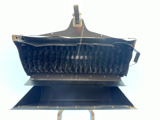 84" Wide Skid Steer Boxbroom Sweeper Attachment SEVS Series Poly|Wire Brush 15-25 gpm