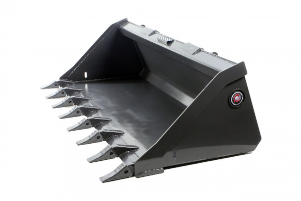 84" Wide Skid Steer Track Duty Bucket With Teeth