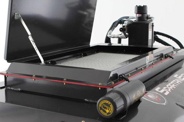 72" Wide Skid Steer Boxbroom Sweeper Attachment SEVS Series Poly|Wire Brush 15-25 gpm