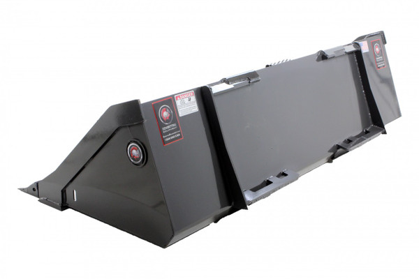 66" Wide Skid Steer Low Profile Bucket with Teeth