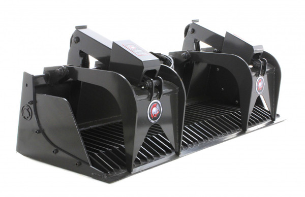 66" Wide Skid Steer Rock Grapple Bucket With Smooth Edge